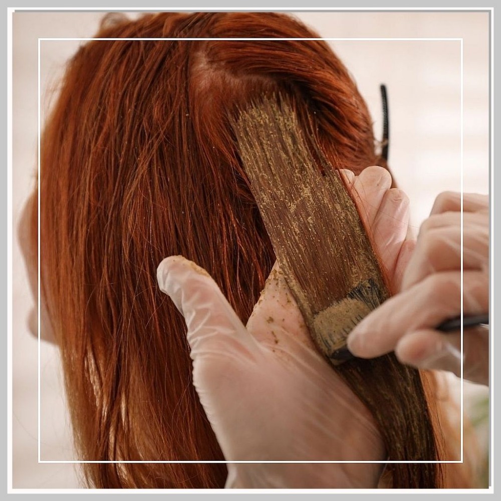 Henna application for (Short hair)